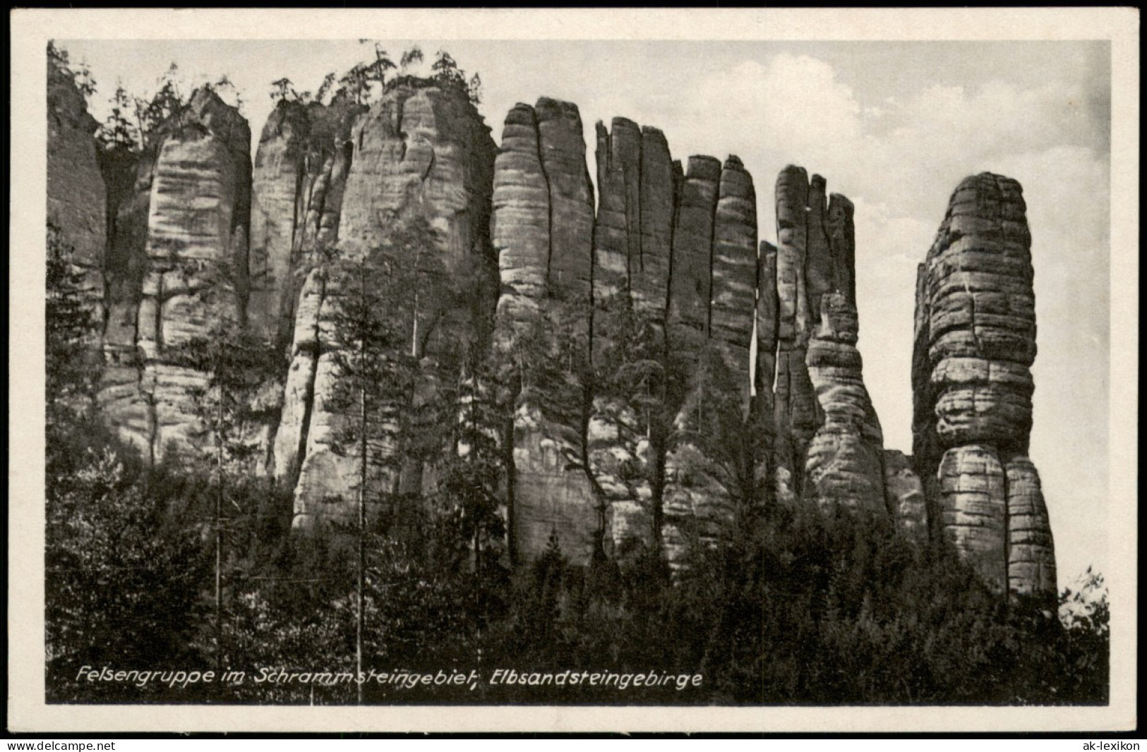 Bad Schandau Felsengruppe Im Schrammstein-Gebiet, Elbsandsteingebirge 1940 - Bad Schandau