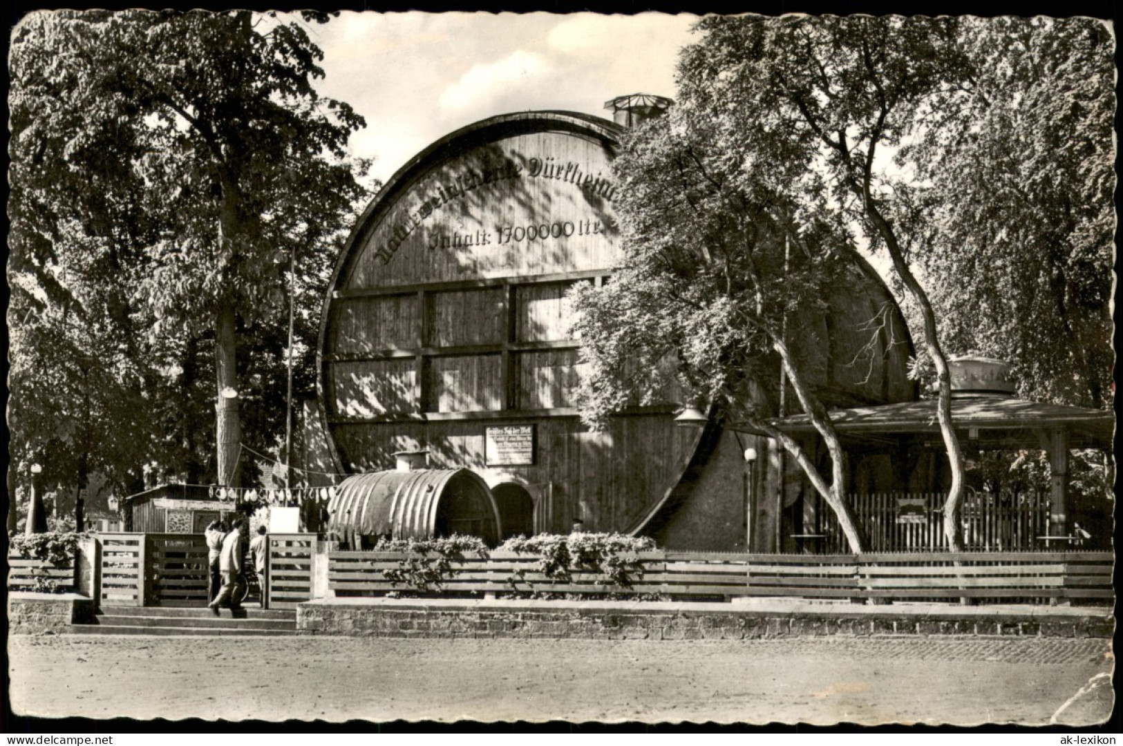 Ansichtskarte Bad Dürkheim Naturweinschenke Dürkheimer Fass 1955 - Bad Duerkheim