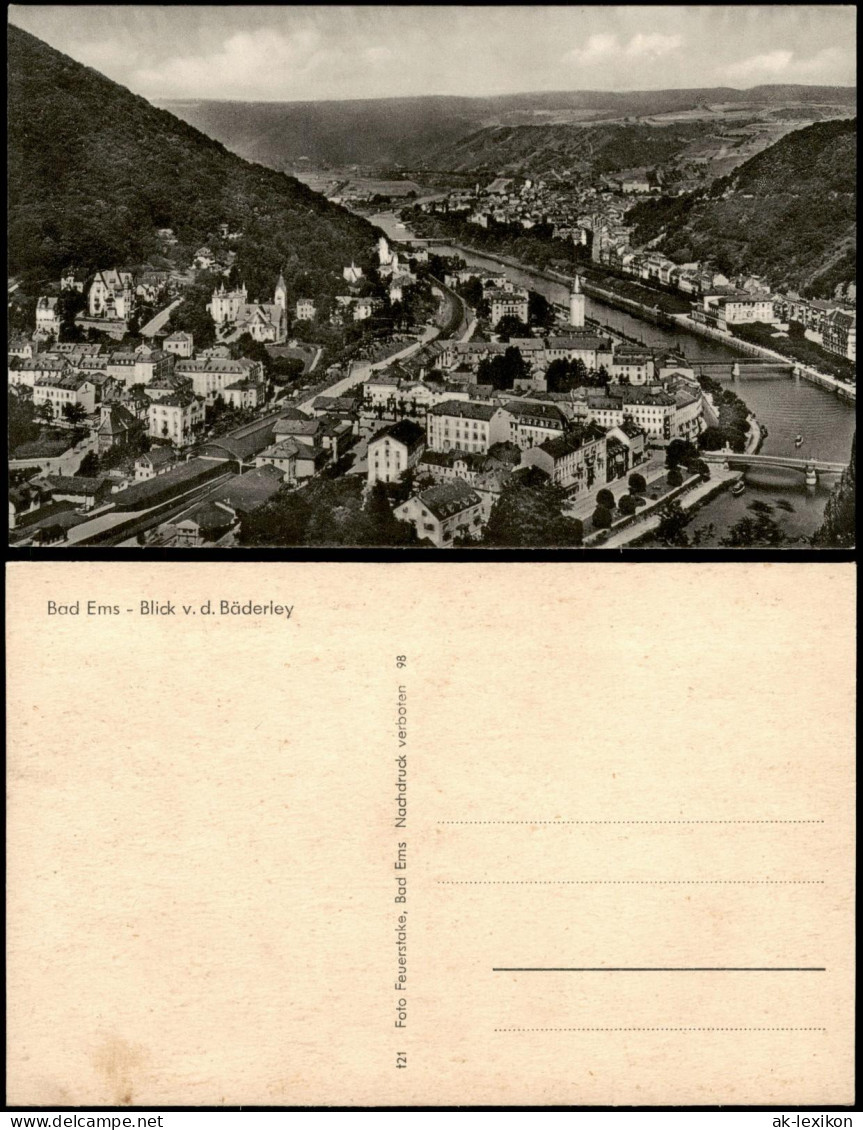 Ansichtskarte Bad Ems Stadt 1959 - Bad Ems