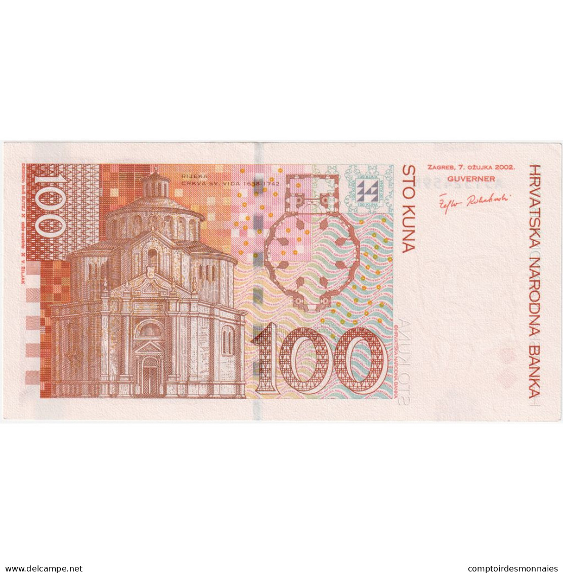 Billet, Croatie, 100 Kuna, 2002, 2002-03-07, KM:41, NEUF - Croatia