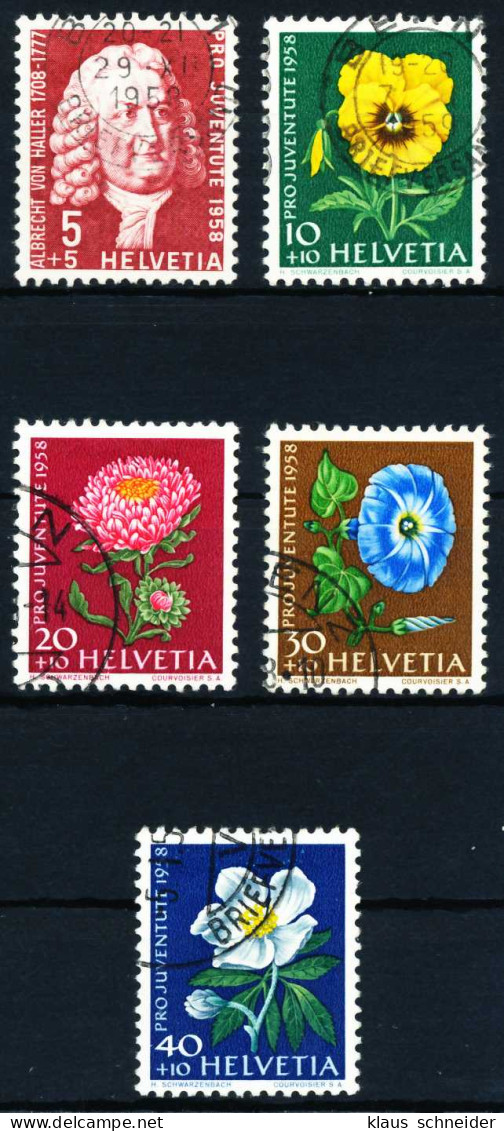SCHWEIZ PRO JUVENTUTE Nr 663-667 Gestempelt X4C9B5A - Used Stamps