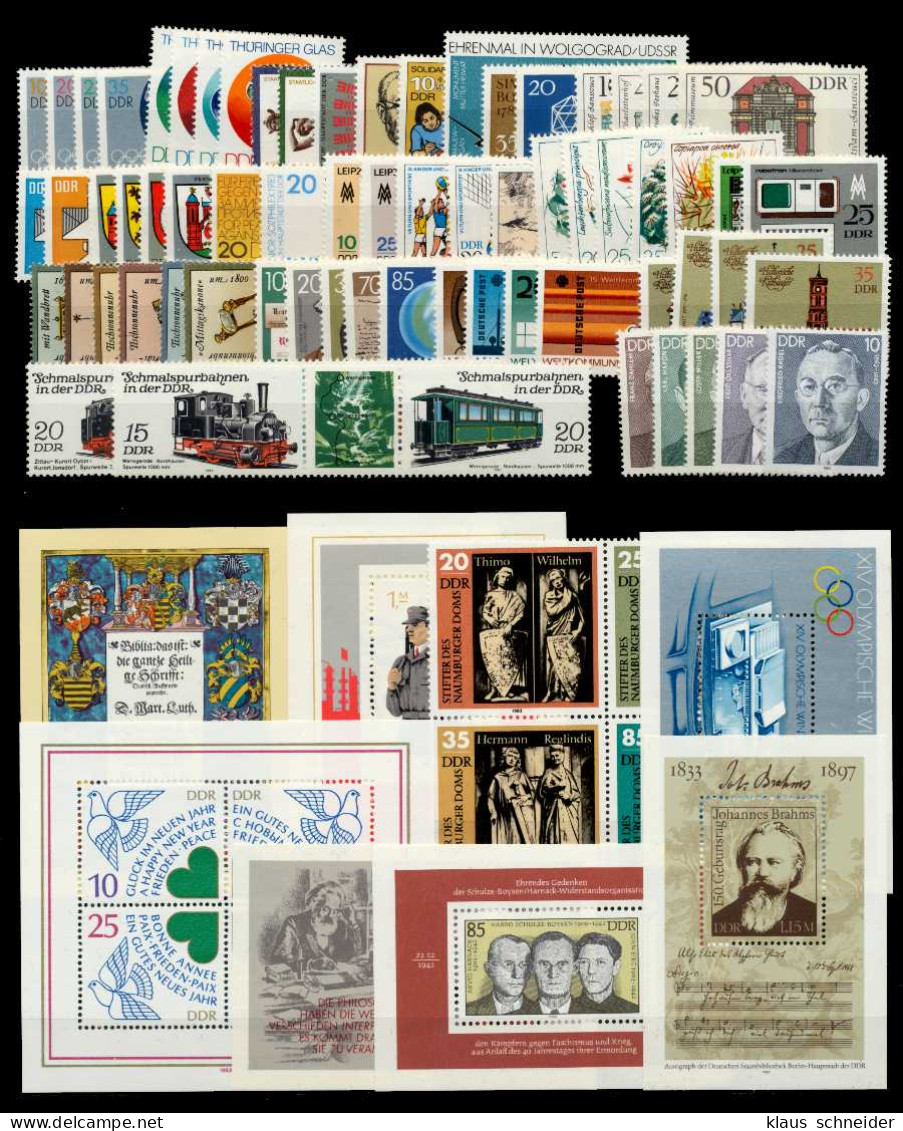 DDR Nr 2764-2847 Postfrisch JAHRGANG X561516 - Unused Stamps