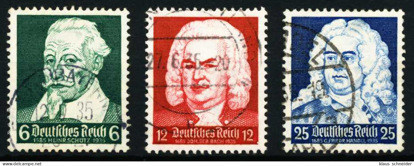 3. REICH 1935 Nr 573-575 Gestempelt X5CE87E - Used Stamps