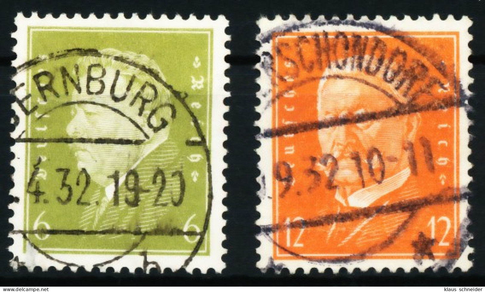 D-REICH 1932 Nr 465-466 Zentrisch Gestempelt X5DECF6 - Used Stamps