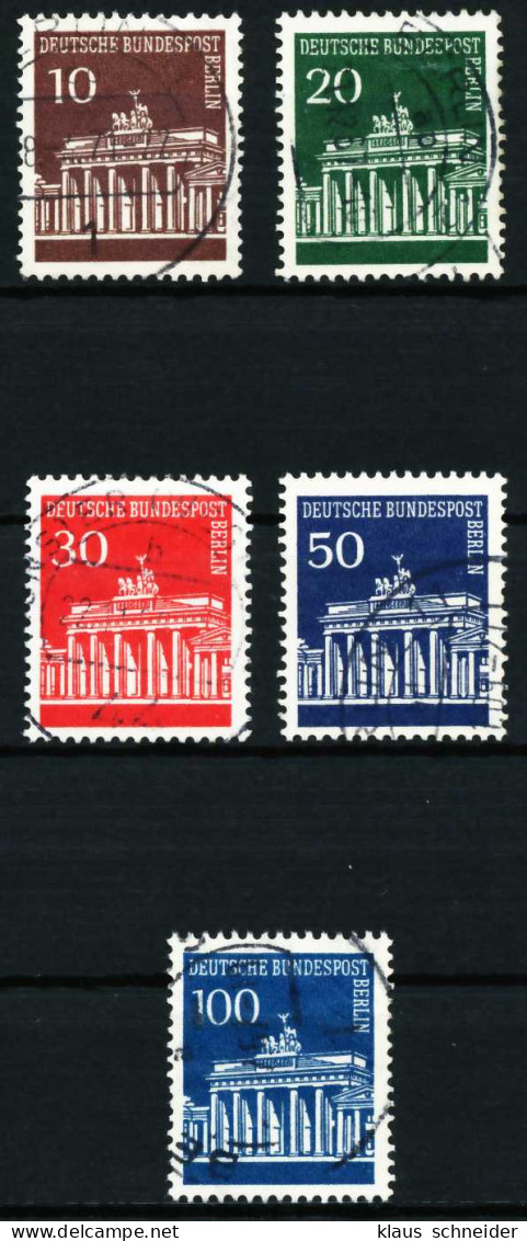 BERLIN DS BRAND. TOR Nr 286-290 Gestempelt X63701A - Used Stamps