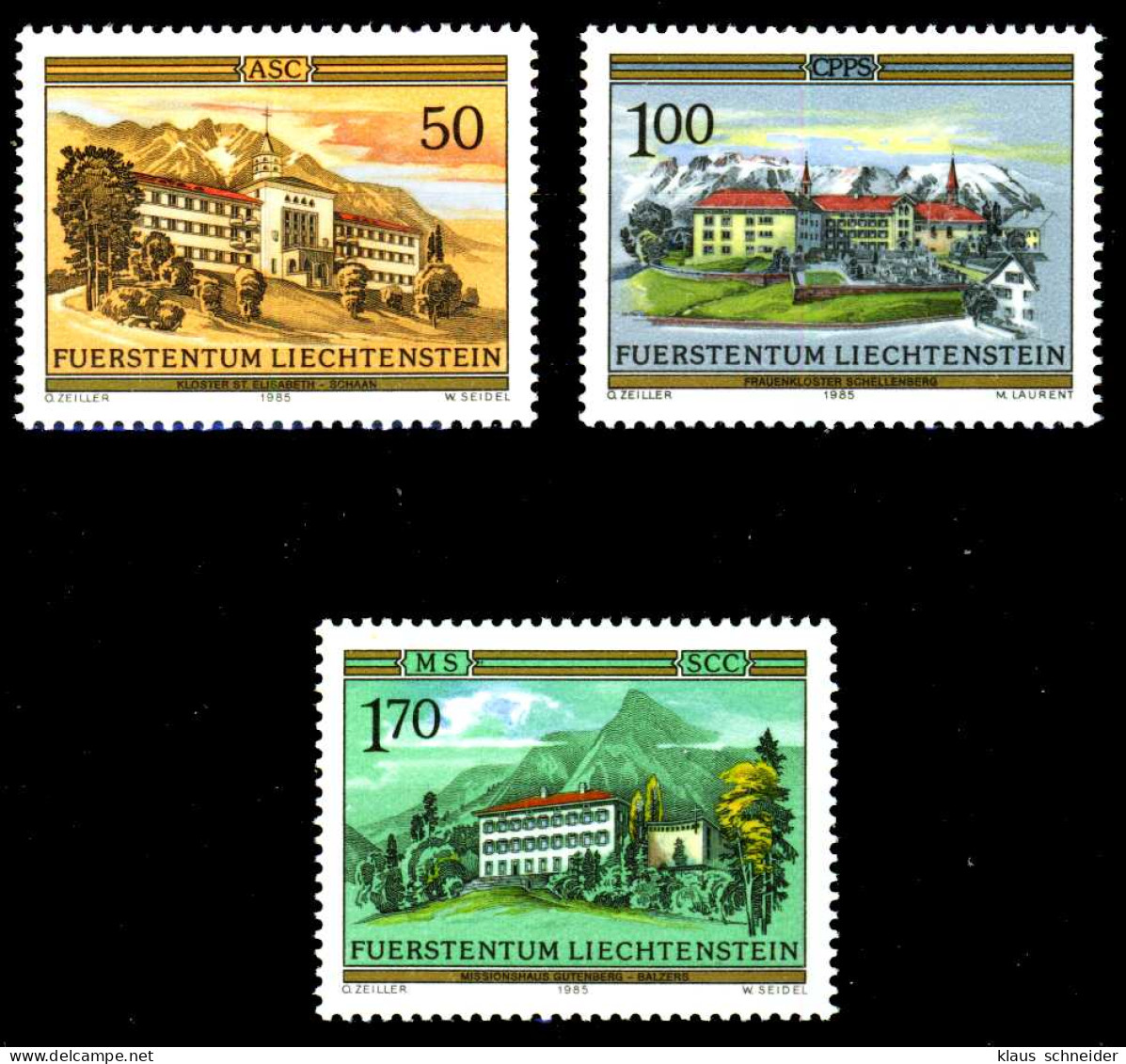 LIECHTENSTEIN 1985 Nr 868-870 Postfrisch SB4637E - Unused Stamps