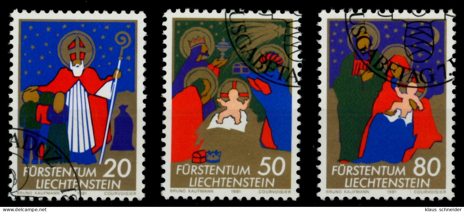 LIECHTENSTEIN 1981 Nr 788-790 Gestempelt SB4A3FA - Used Stamps