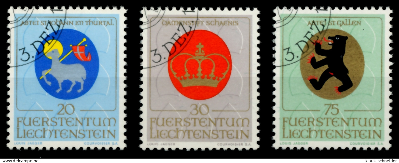 LIECHTENSTEIN 1970 Nr 533-535 Gestempelt SB4DE8A - Used Stamps