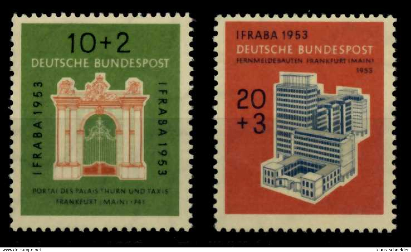 BRD 1953 Nr 171-172 Postfrisch X7081CE - Ungebraucht