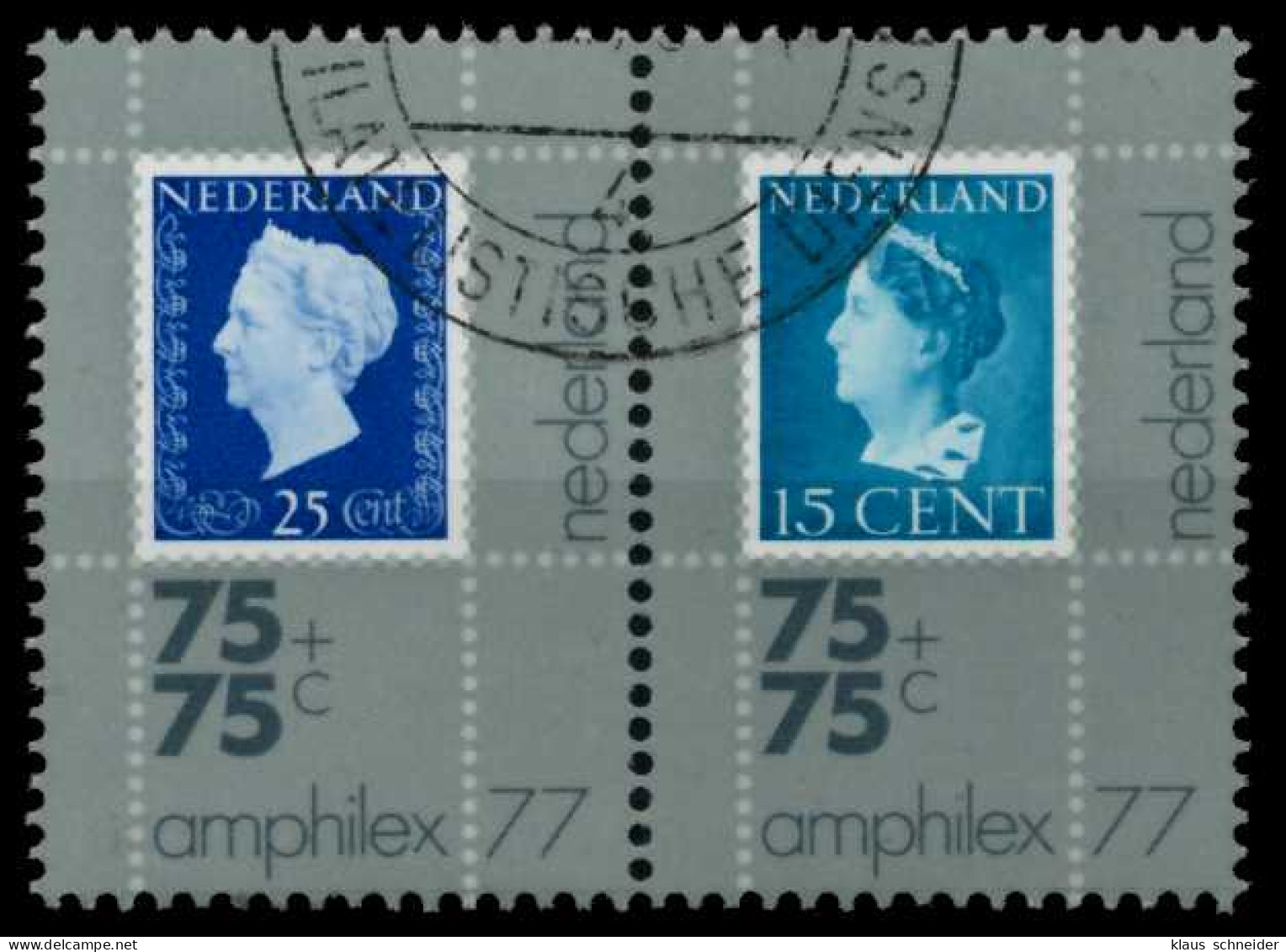 NIEDERLANDE 1976 Nr 1086WP-1087WP Gestempelt WAAGR PAAR S00913A - Used Stamps