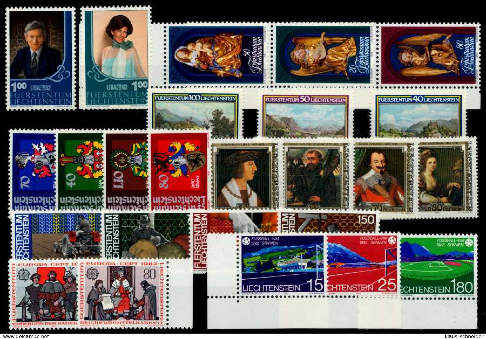 LIECHTENSTEIN Nr 791-815 Postfrisch JAHRGANG S53F79E - Full Years