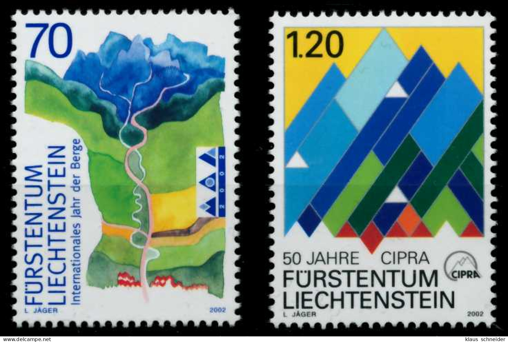 LIECHTENSTEIN 2002 Nr 1289-1290 Postfrisch S5456DA - Unused Stamps