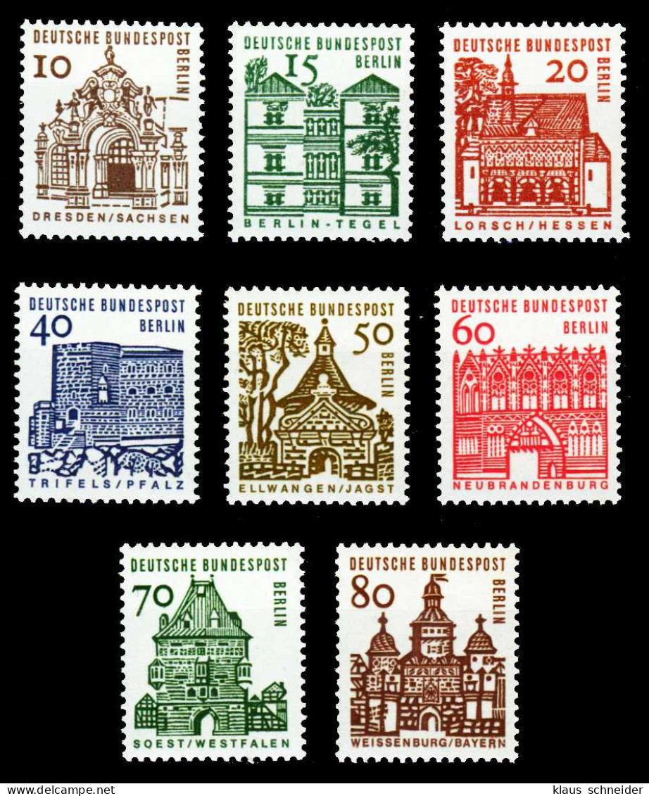 BERLIN DS D-BAUW. 1 Nr 242-249 Postfrisch S594E82 - Unused Stamps