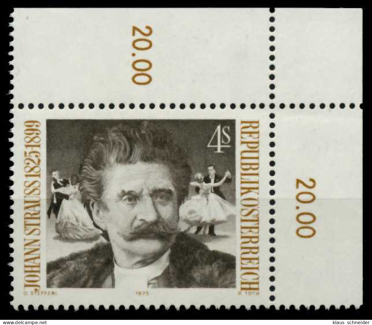ÖSTERREICH 1975 Nr 1495 Postfrisch ECKE-ORE X8054D6 - Unused Stamps