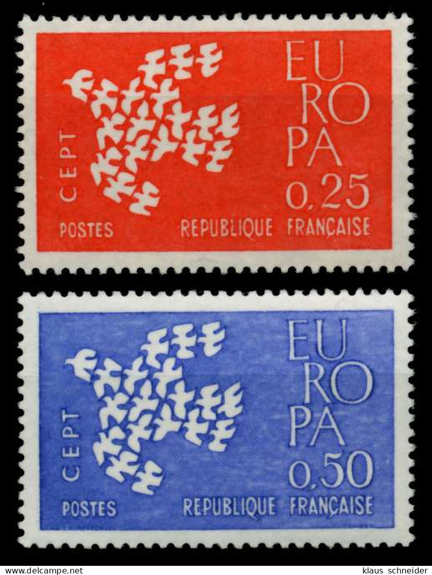 FRANKREICH 1961 Nr 1363-1364 Postfrisch S03FE56 - Ongebruikt