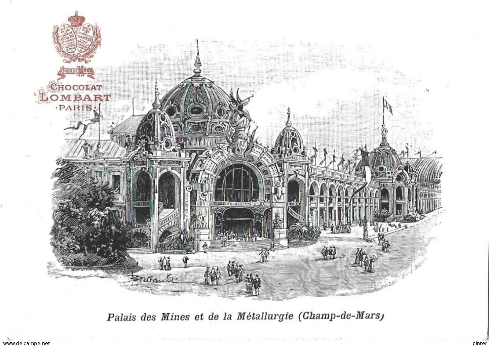 CHROMO - Chocolat LOMBART - PARIS - Palais Des Mines Et De La Métallurgie (Champ De Mars) - Lombart