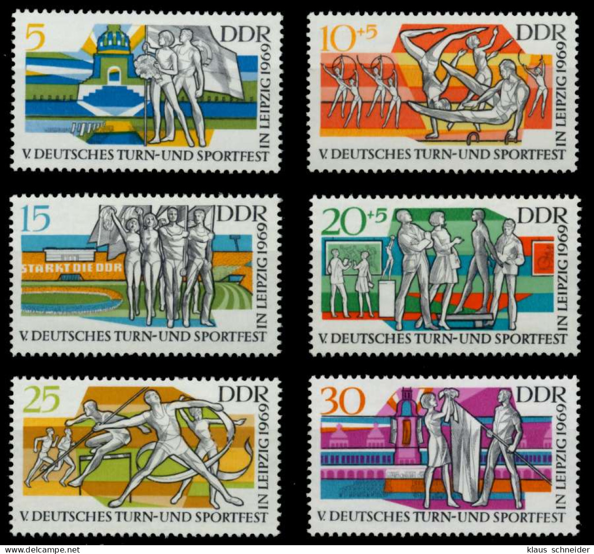 DDR 1969 Nr 1483-1488 Postfrisch S0168B2 - Unused Stamps