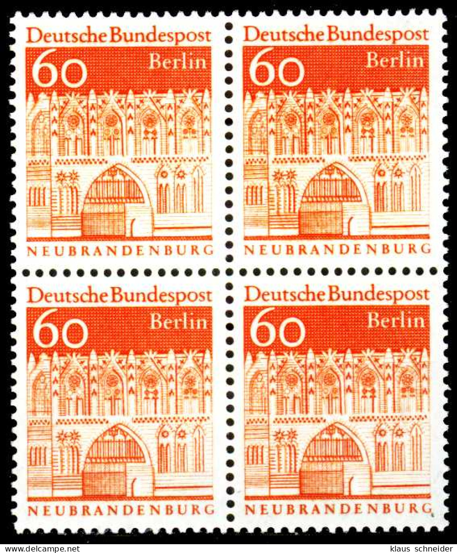 BERLIN DS D-BAUW. 2 Nr 278 Postfrisch VIERERBLOCK S0272FA - Nuevos