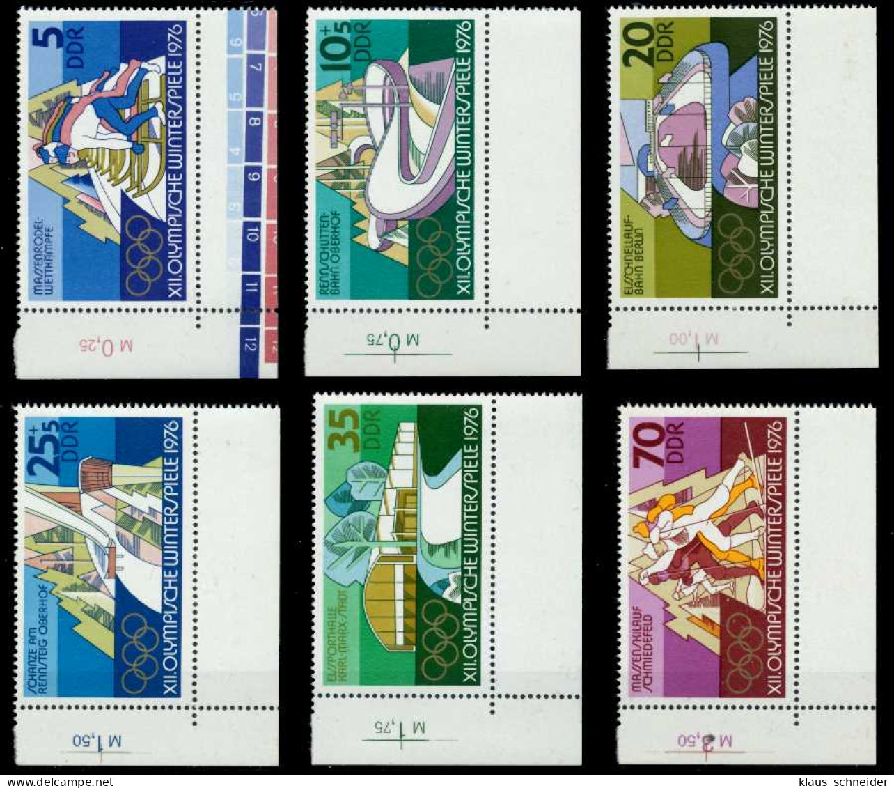 DDR 1975 Nr 2099-2104 Postfrisch ECKE-OLI X699BF6 - Unused Stamps