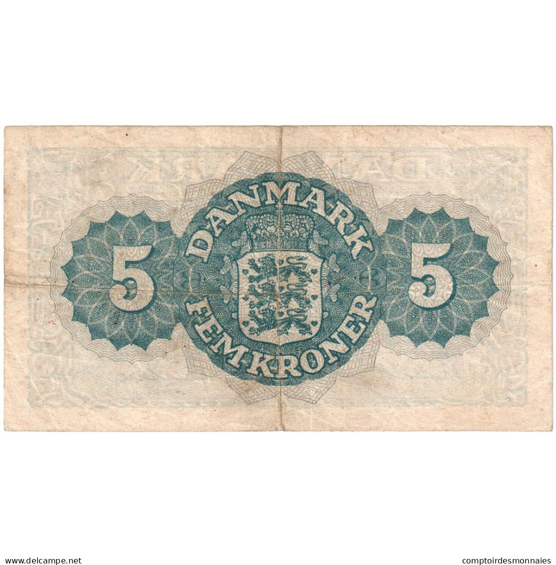 Danemark, 5 Kroner, KM:35e, TTB - Danimarca