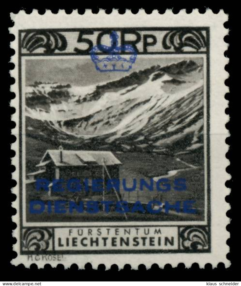 LIECHTENSTEIN DIENSTMARKEN 1932 33 Nr 6C Postfrisch X6A69EA - Dienstzegels