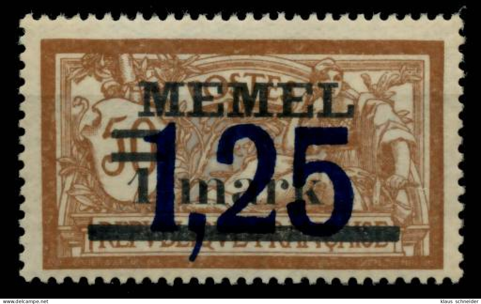 MEMEL 1922 Nr 50 Postfrisch X6B521A - Klaipeda 1923