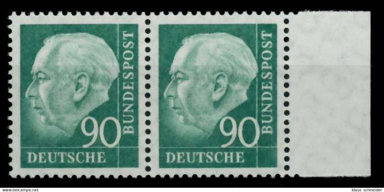 BRD DS HEUSS 2 Nr 265v Postfrisch WAAGR PAAR X6C9976 - Unused Stamps