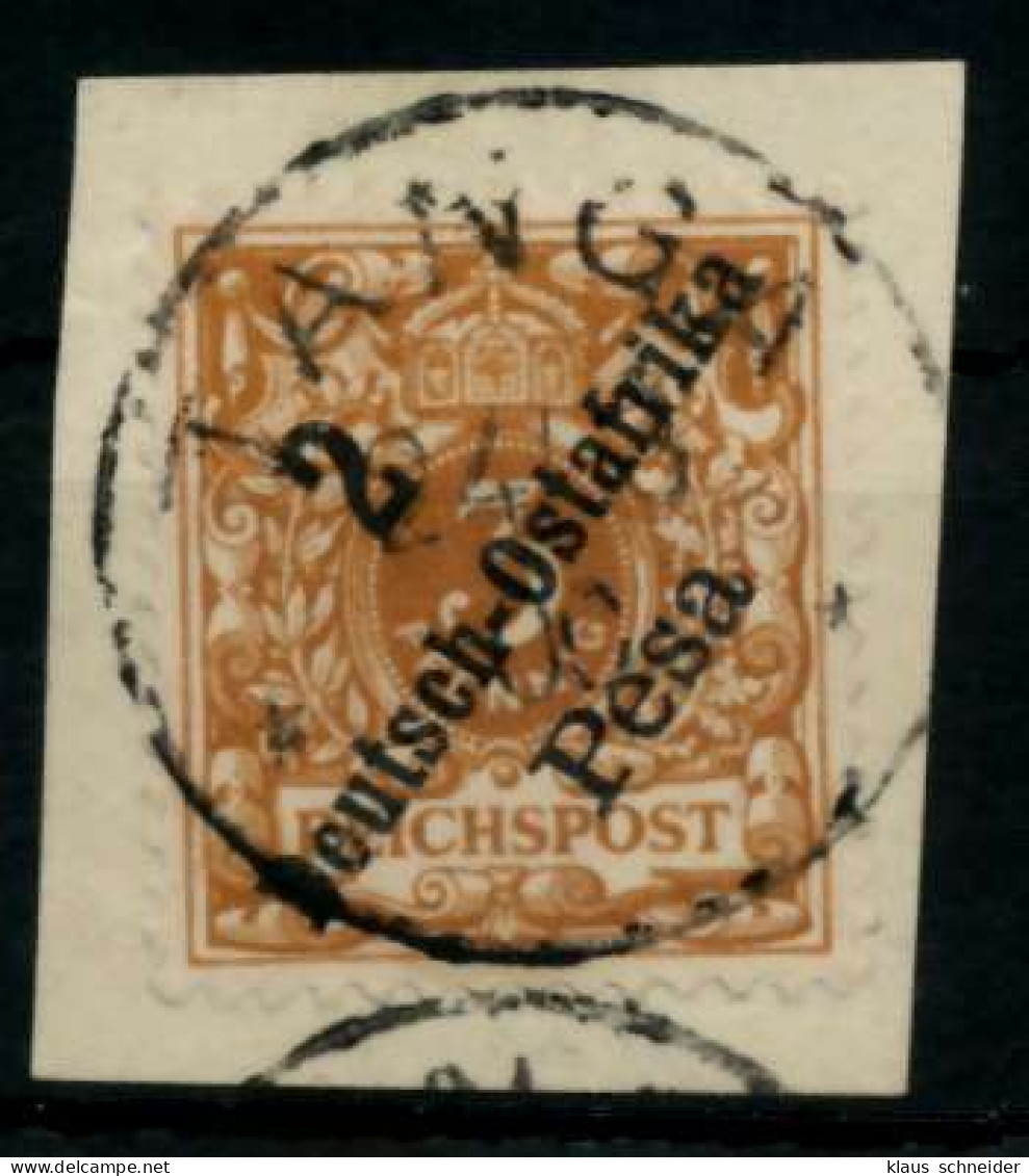 DEUTSCH-OSTAFRIKA DOA Nr 6b Zentrisch Gestempelt Briefstück Gepr. X705896 - German East Africa