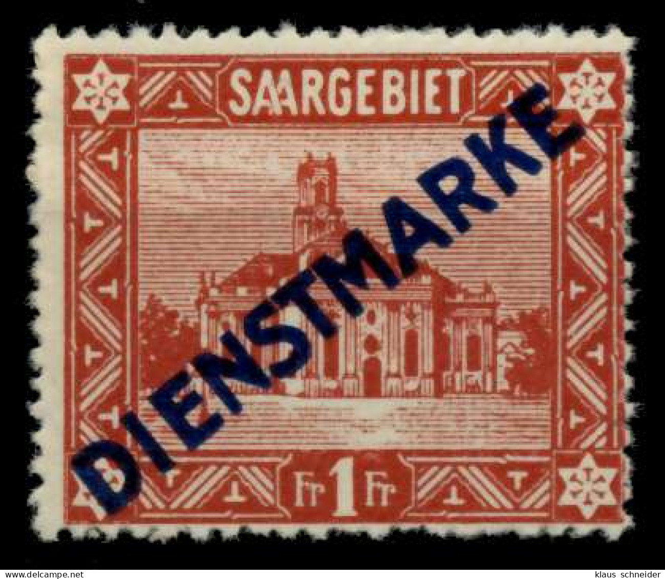 SAAR DIENSTMARKEN Nr 11I Ungebraucht X718E5A - Unused Stamps