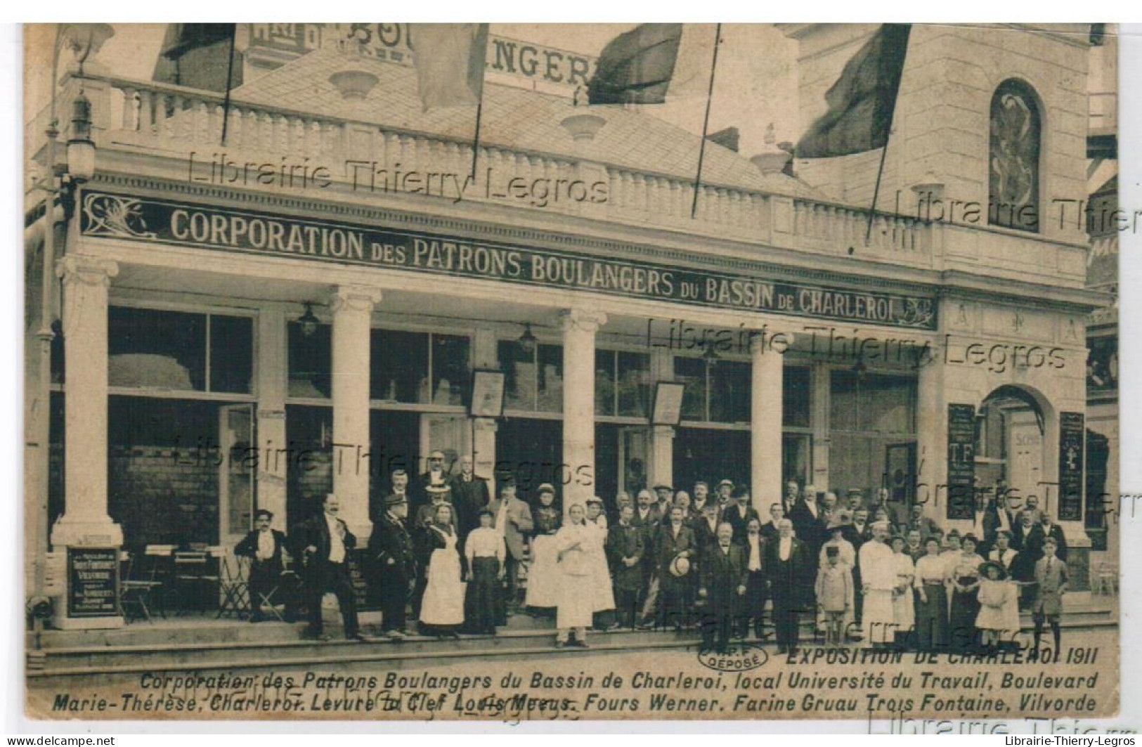 CPA Charleroi Corporation Dea Patrons Boulangers Du Bassin De Charleroi   Expositon 1911 - Charleroi