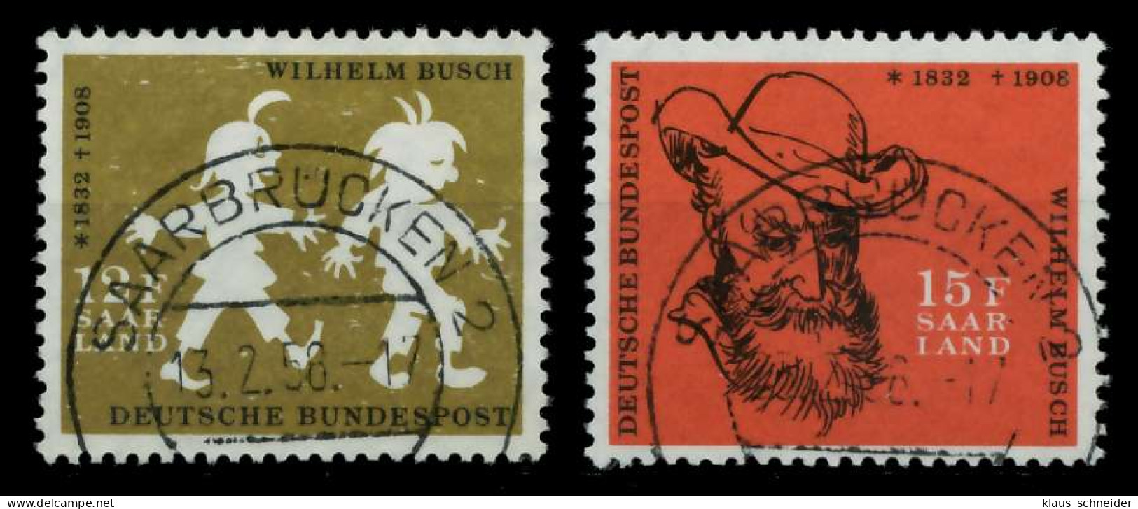 SAAR OPD 1958 Nr 429-430 Zentrisch Gestempelt X79C84E - Used Stamps