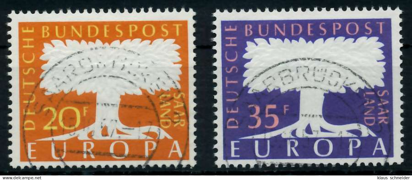 SAAR OPD 1957 Nr 402-403 Zentrisch Gestempelt X79C952 - Used Stamps