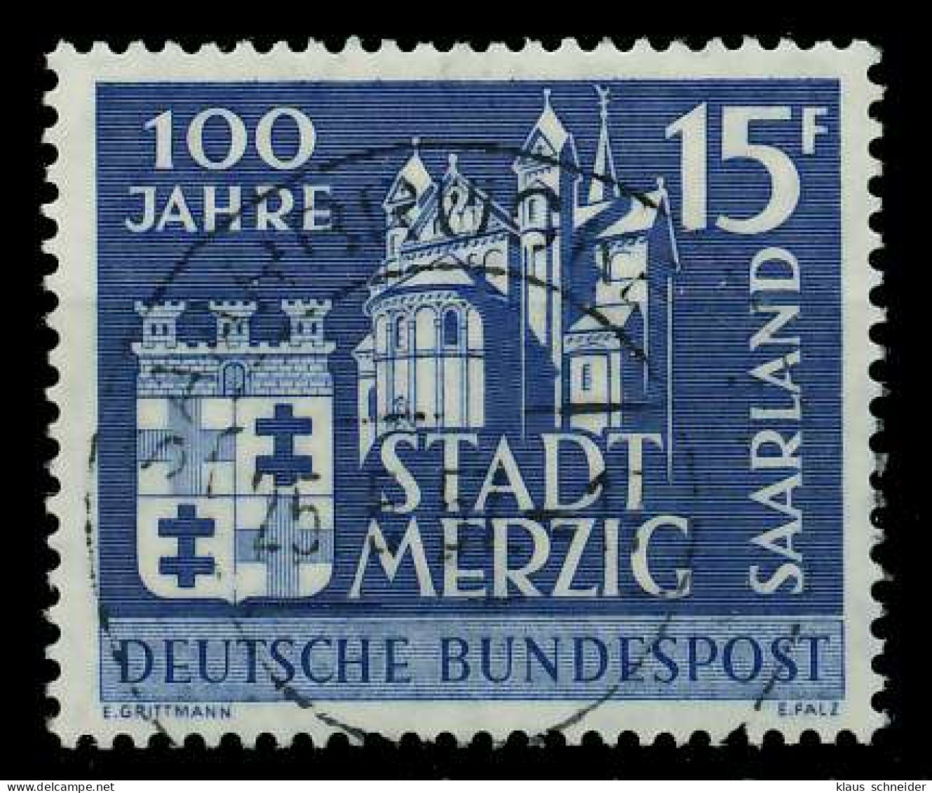 SAAR OPD 1957 Nr 401 Zentrisch Gestempelt X79C9BA - Used Stamps