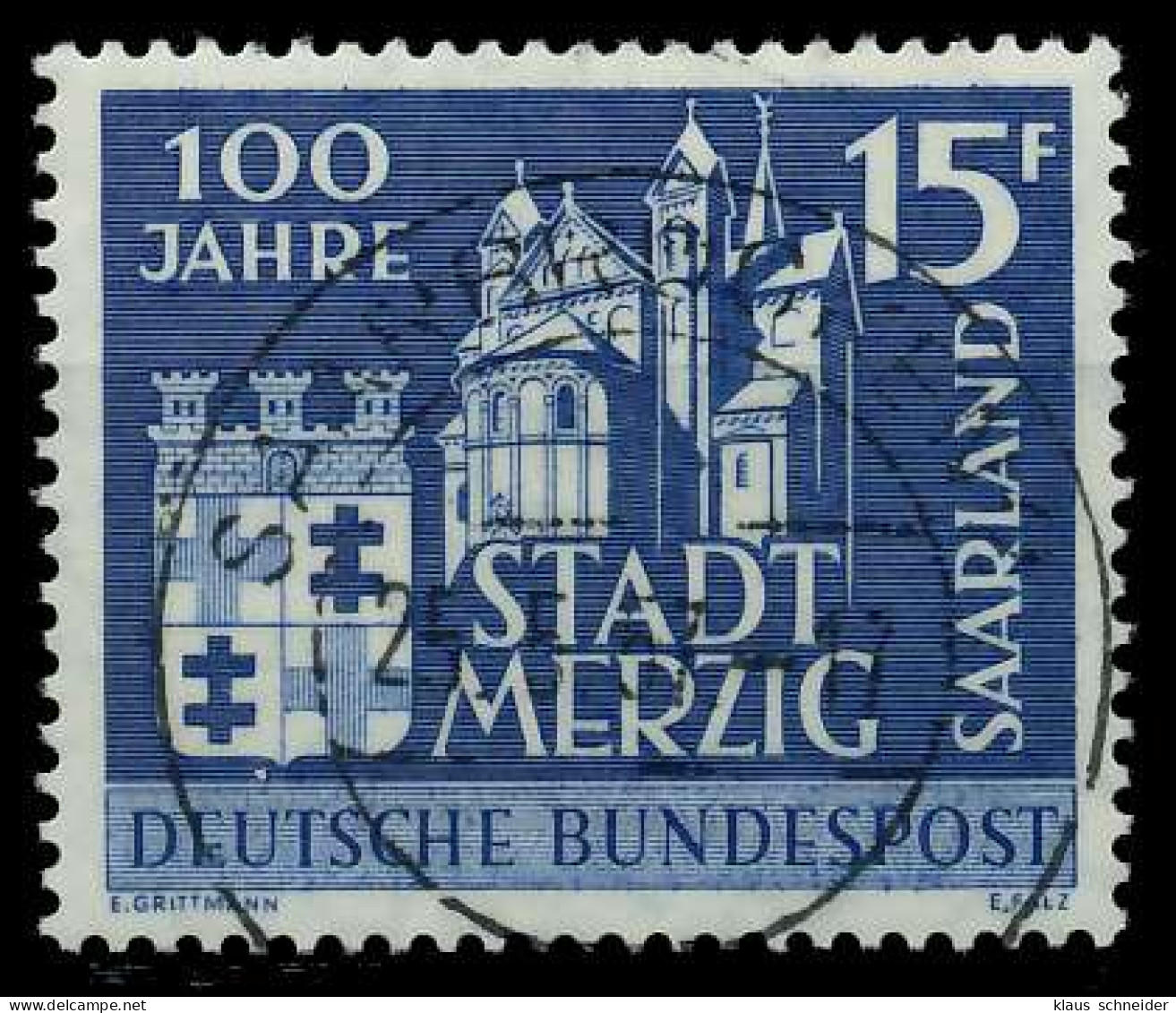 SAAR OPD 1957 Nr 401 Zentrisch Gestempelt X79C93E - Used Stamps