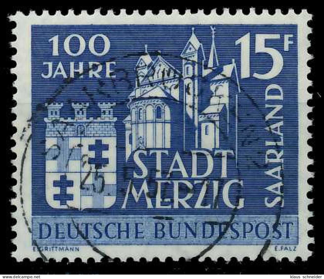 SAAR OPD 1957 Nr 401 Zentrisch Gestempelt X79C9F2 - Used Stamps
