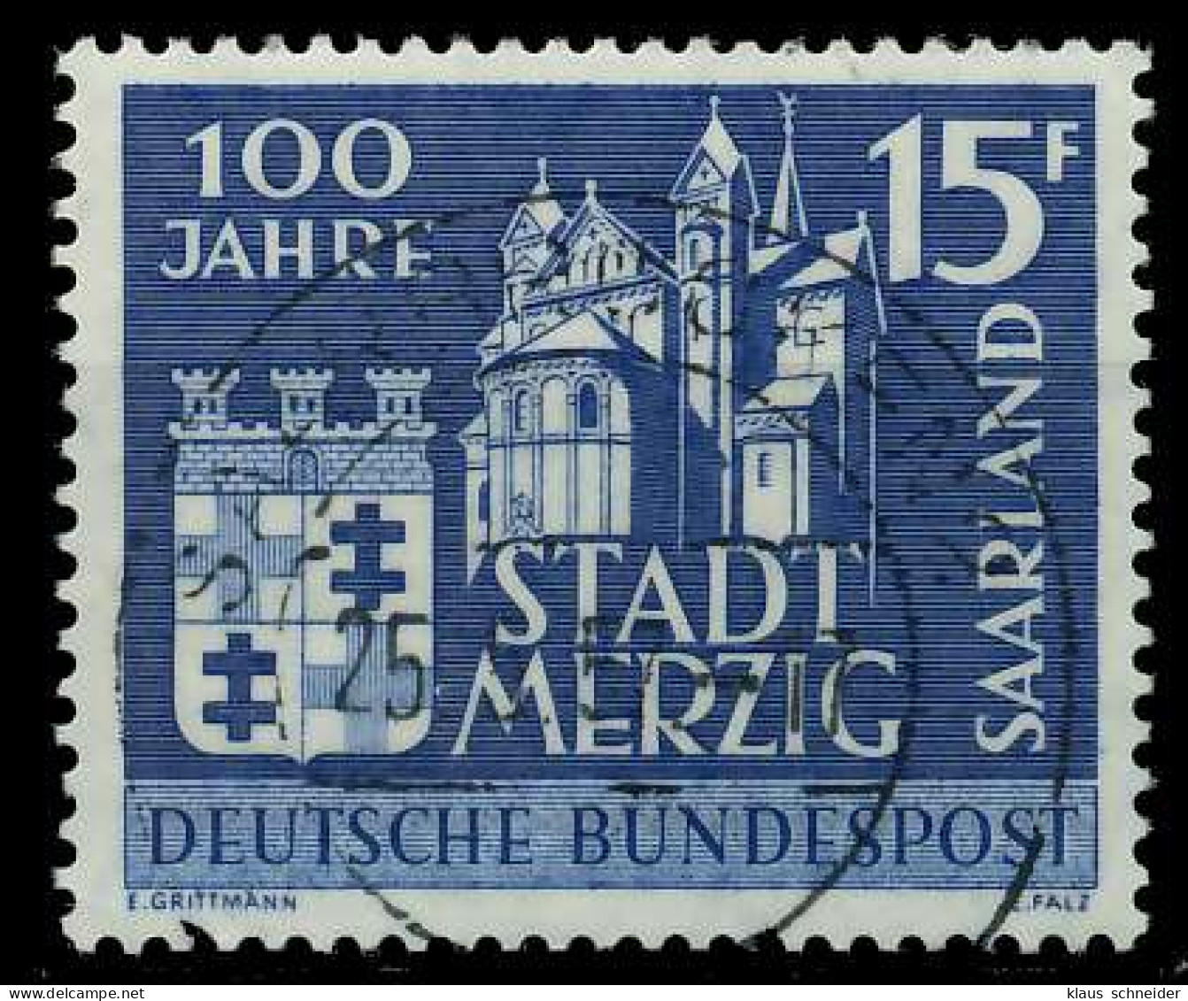 SAAR OPD 1957 Nr 401 Zentrisch Gestempelt X79CA2E - Used Stamps