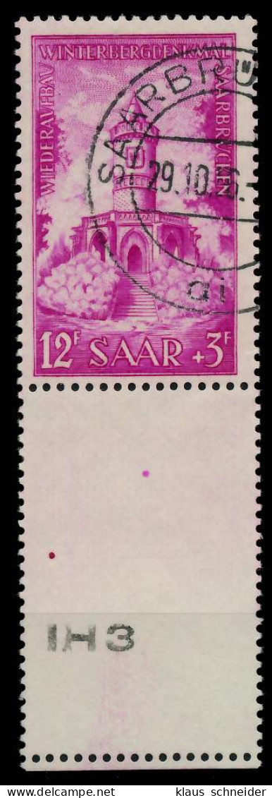 SAARLAND 1956 Nr 374L Gestempelt URA X79CAC2 - Used Stamps