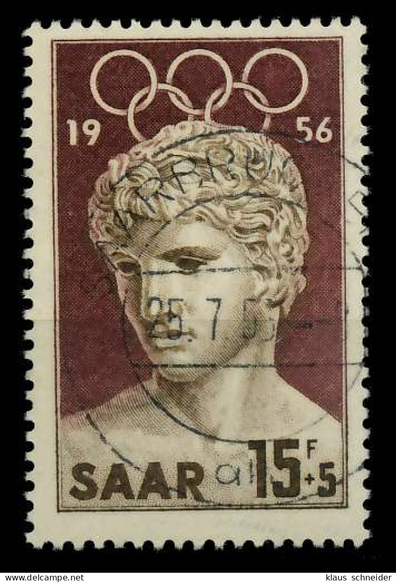 SAARLAND 1956 Nr 372 Zentrisch Gestempelt X79CAE6 - Used Stamps
