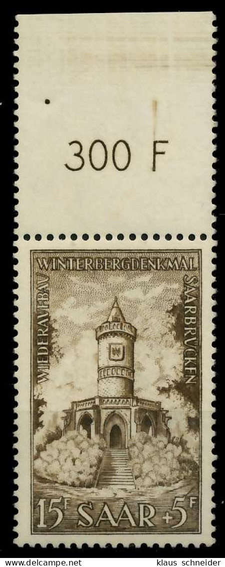 SAARLAND 1956 Nr 375 Postfrisch ORA X79DC22 - Unused Stamps