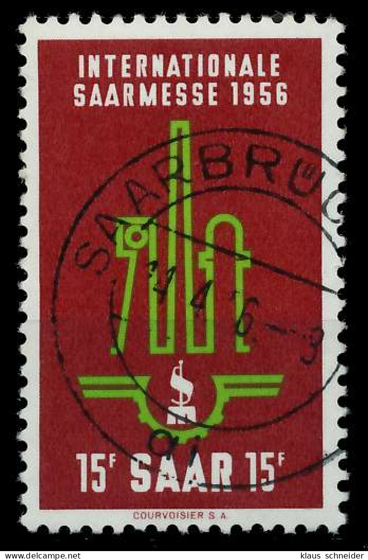 SAARLAND 1956 Nr 368 Zentrisch Gestempelt X79DC4A - Used Stamps