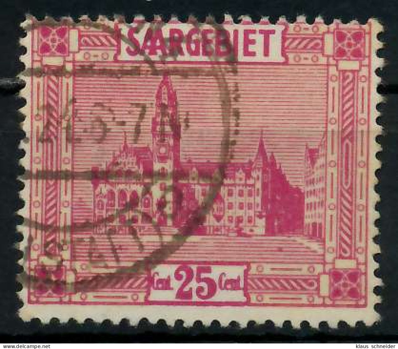 SAARGEBIET LANDS.BILD Nr 100X Gestempelt X79E19E - Used Stamps