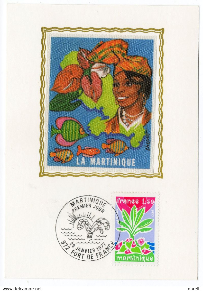 Carte Maximum 1977 - Série Régions : Martinique - YT 1915 - 972 Fort De France - 1970-1979