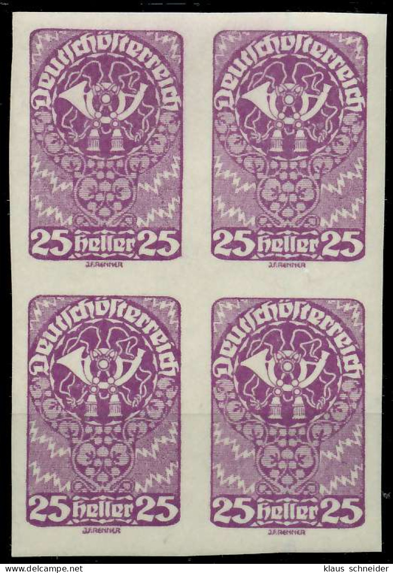 ÖSTERREICH 1919 Nr 280 Postfrisch VIERERBLOCK X7A8562 - Ongebruikt