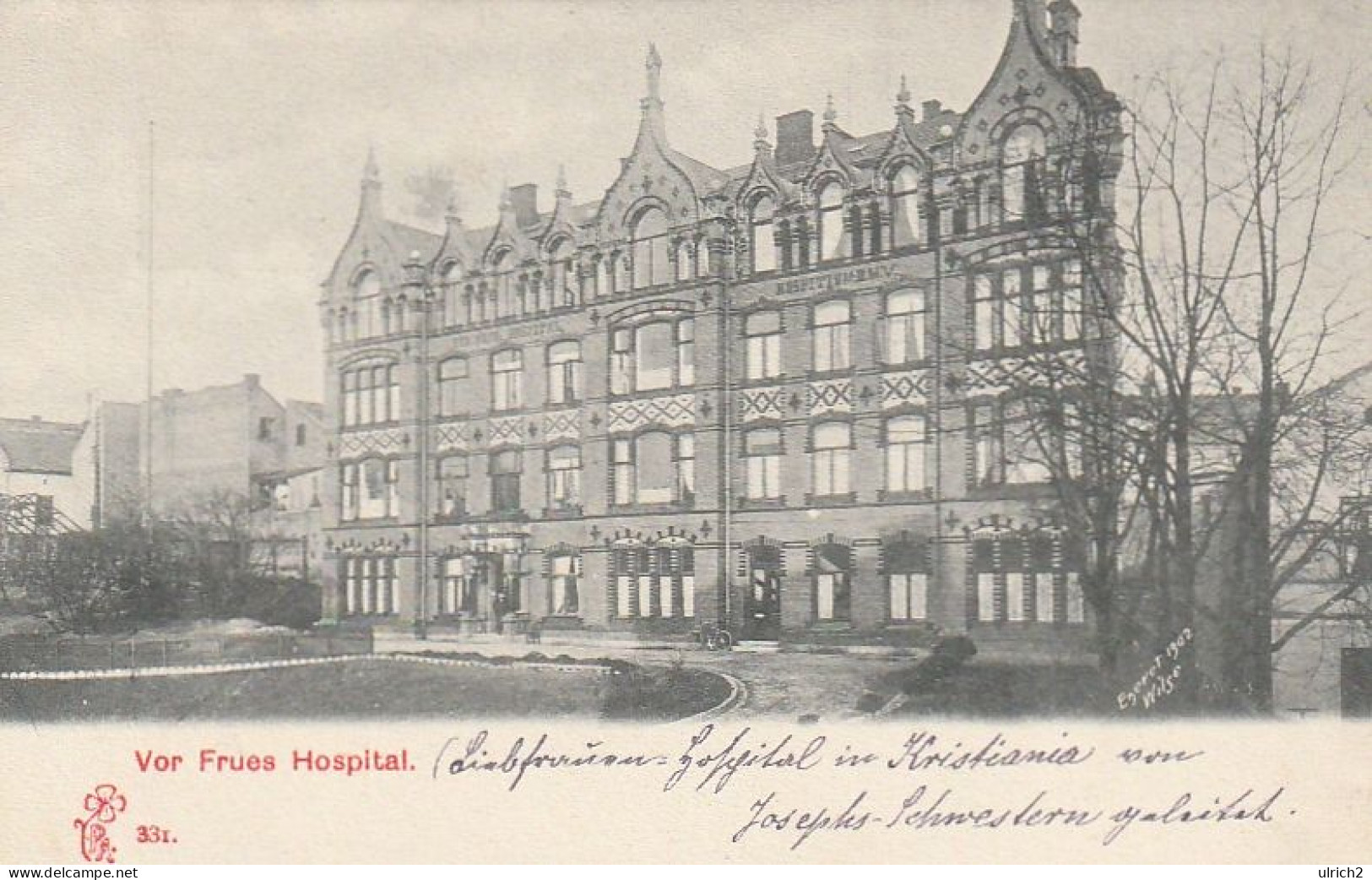 AK Kristiania - Vor Frues Hospital - Liebfrauen-Hospital - Ca. 1910  (69170) - Noruega