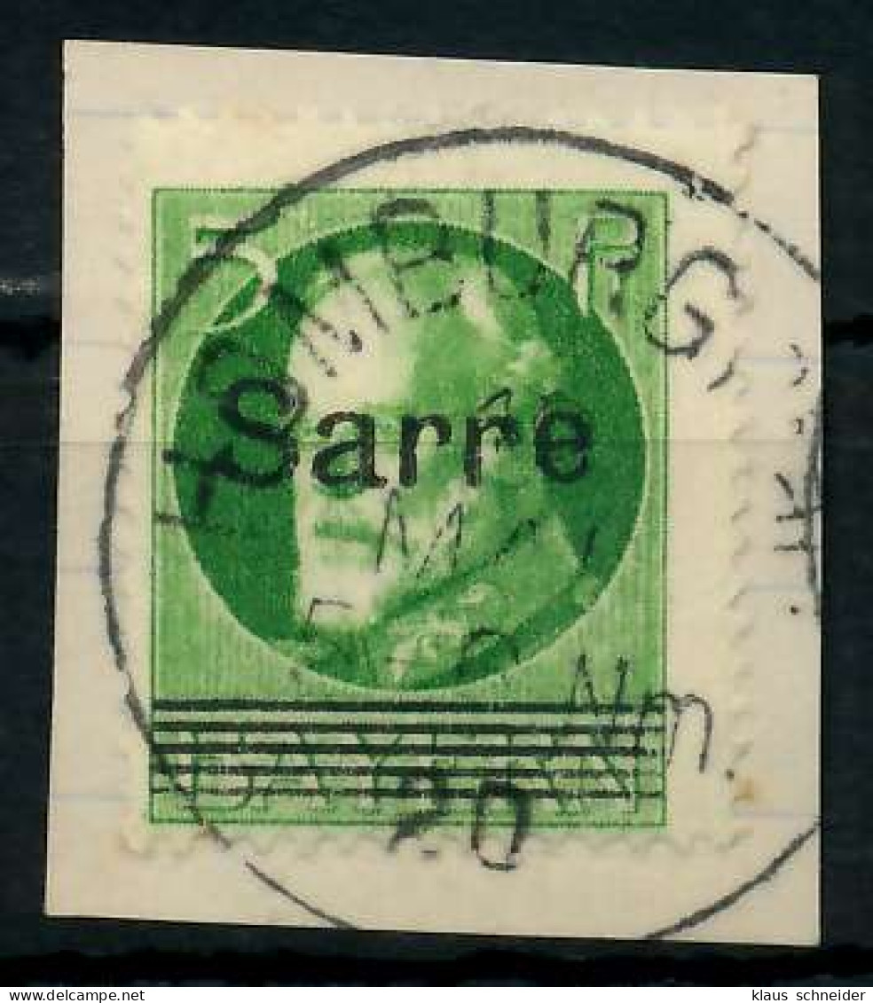 SAARGEBIET LUDWIG Nr 18 Zentrisch Gestempelt Briefstück X7B231A - Usati