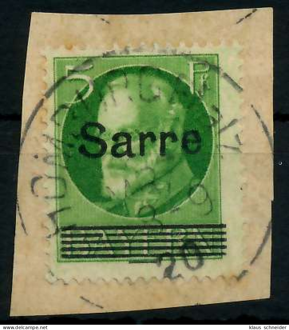 SAARGEBIET LUDWIG Nr 18 Zentrisch Gestempelt Briefstück X7B236E - Used Stamps