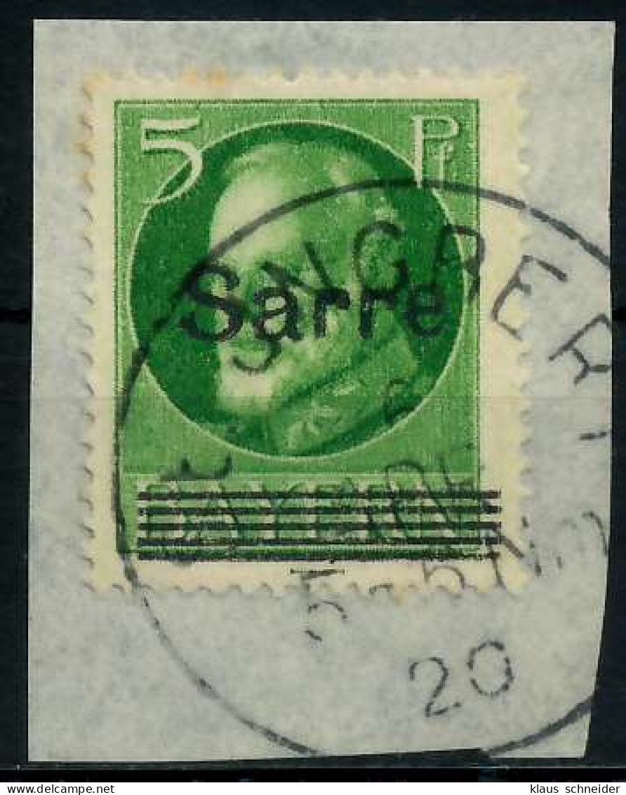 SAARGEBIET LUDWIG Nr 18 Zentrisch Gestempelt Briefstück X7B239E - Gebruikt