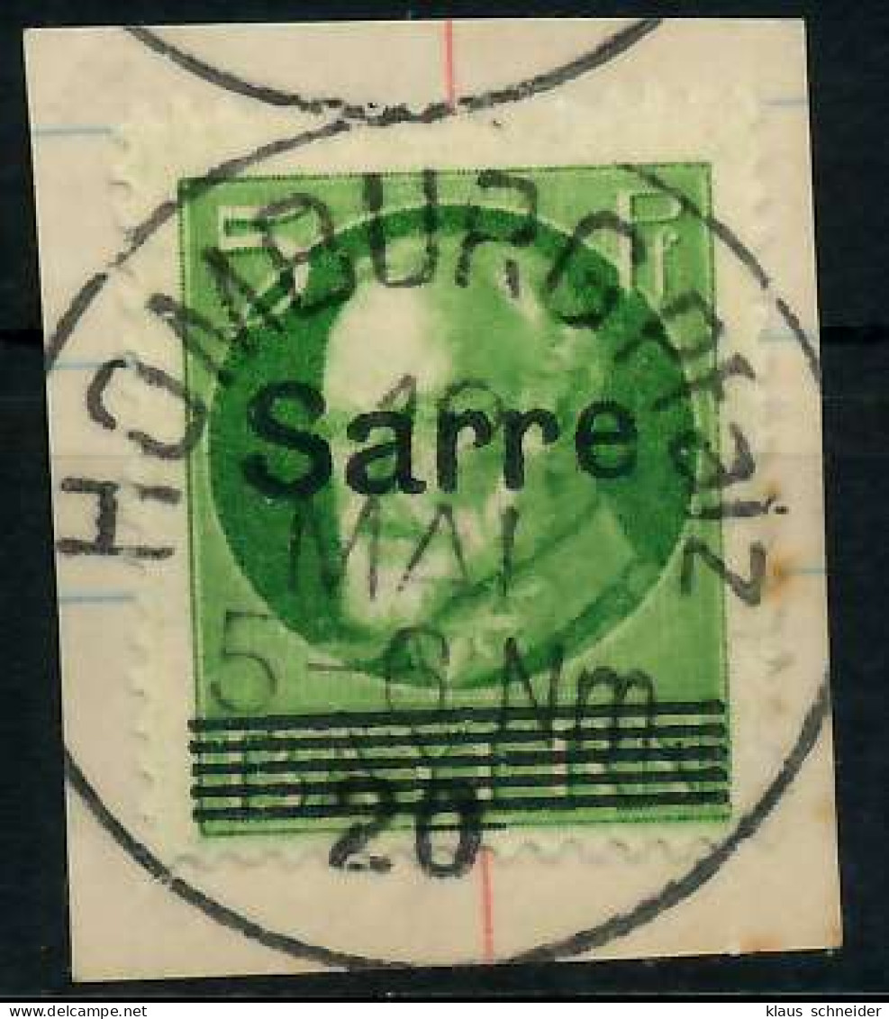 SAARGEBIET LUDWIG Nr 18 Zentrisch Gestempelt Briefstück X7B234A - Oblitérés