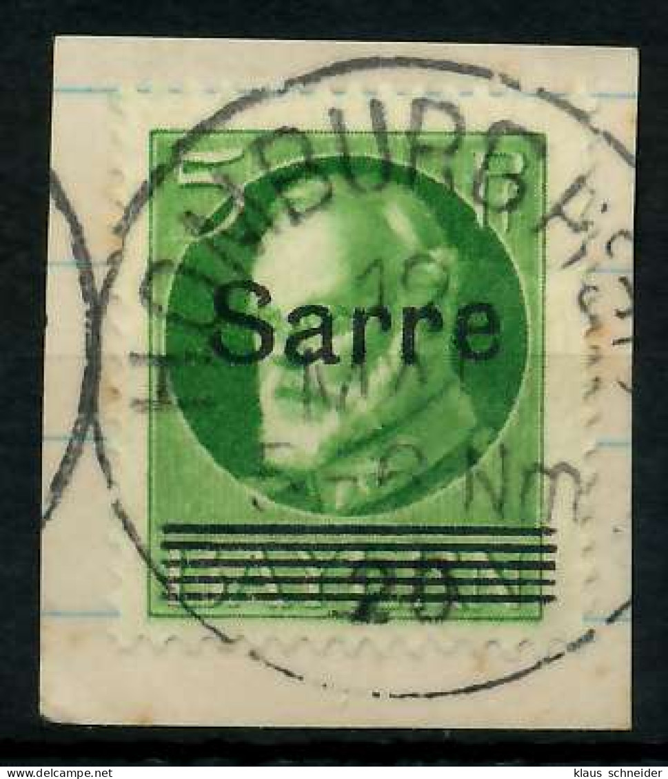 SAARGEBIET LUDWIG Nr 18 Zentrisch Gestempelt Briefstück X7B238A - Oblitérés
