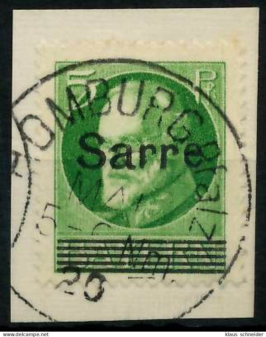 SAARGEBIET LUDWIG Nr 18 Zentrisch Gestempelt Briefstück X7B23B6 - Oblitérés